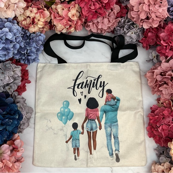 Eco-Friendly Family of Four Folding Tote Bag - Picture 3 of 15